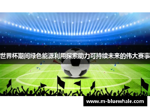 世界杯期间绿色能源利用探索助力可持续未来的伟大赛事