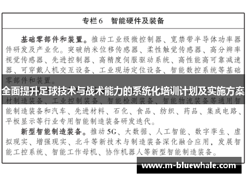 全面提升足球技术与战术能力的系统化培训计划及实施方案