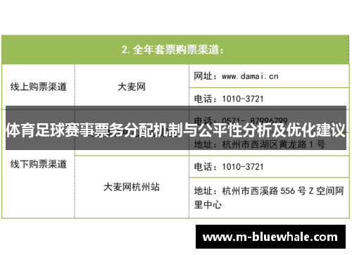 体育足球赛事票务分配机制与公平性分析及优化建议