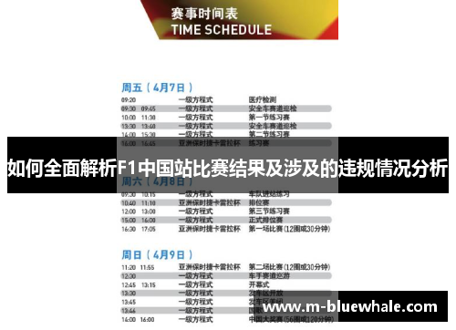 如何全面解析F1中国站比赛结果及涉及的违规情况分析